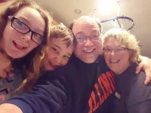 My fab fam: Ali (12 1/2 going on 17), Zach (11 going on either 12, 6 or 22, depending on the day), and Dr. Laura Zangori (Assistant Professor of Science Education at Mizzou)